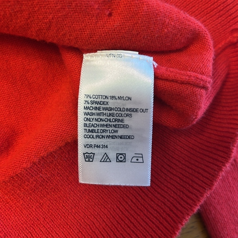 Women’s red Nautical button up cardigan size medium. - Picture 7 of 7
